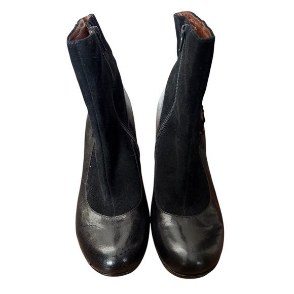 Anthropologie Naya Black Breeze Women's Leather/Suede Ankle Boots-Size 9.5 - Picture 2 of 11